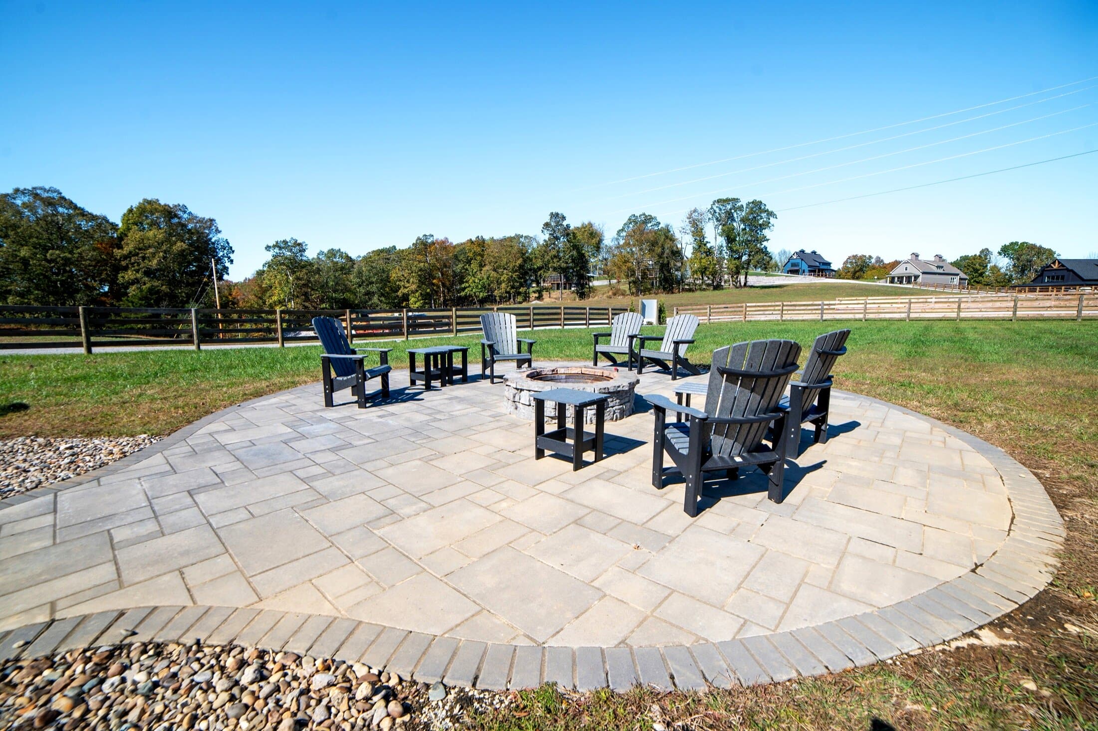 Community firepit patio
